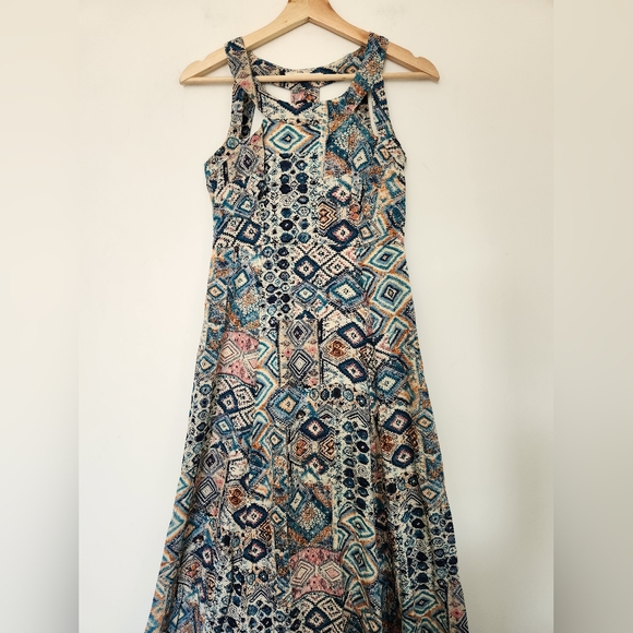 Tribal Print Maxi Bohemian Dress Size S - Picture 13 of 13